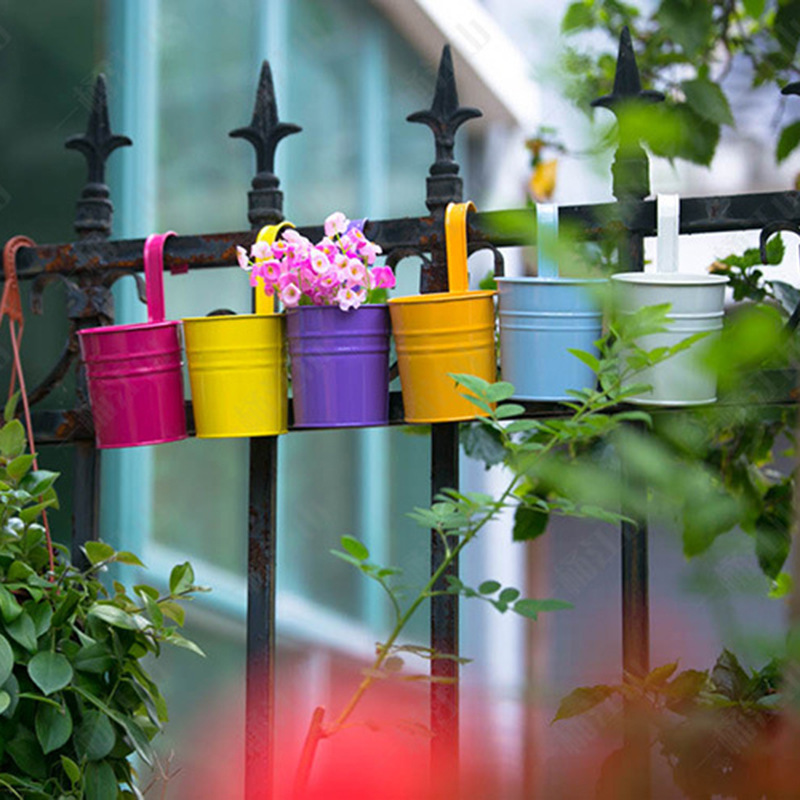 Hanging Flower Pots Garden Pots and Planters Hanger Outdoor Holder Basket for Wall Decoration Garden - Image 5