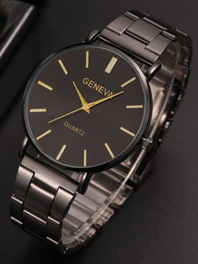 Ultra-thin Men's And Women's Steel Belt Quartz Watch Student Outdoor Casual Sports