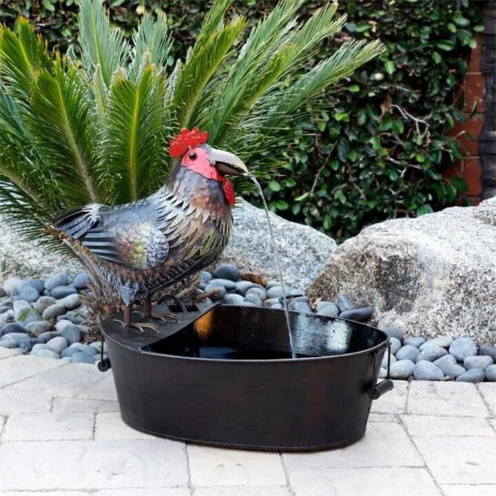 New Fountain Garden Art Decoration Flowing Water Private Molds Resin Crafts - Image 6