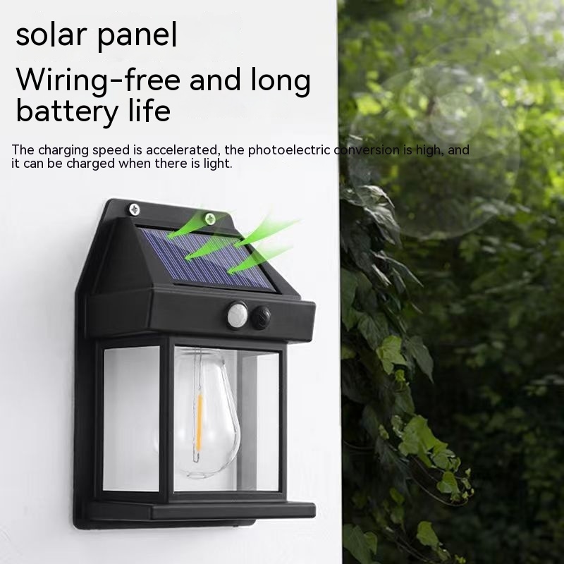 Outdoor Solar Waterproof Tungsten Induction Garden Wall Lamp - Image 6