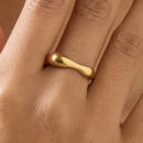 Stainless Steel Irregular Ring Cross-Border Minimalist Plain