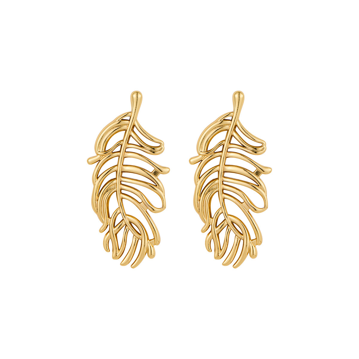 Leaf Earrings Female Niche Design Explosive High-end Sense Earrings Light Luxury Personality Elegant Fashion Trend All-match Earrings - Image 4