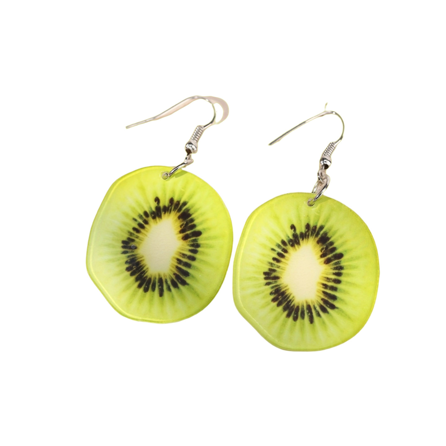 Womens Watermelon Kiwi Earrings - Image 2
