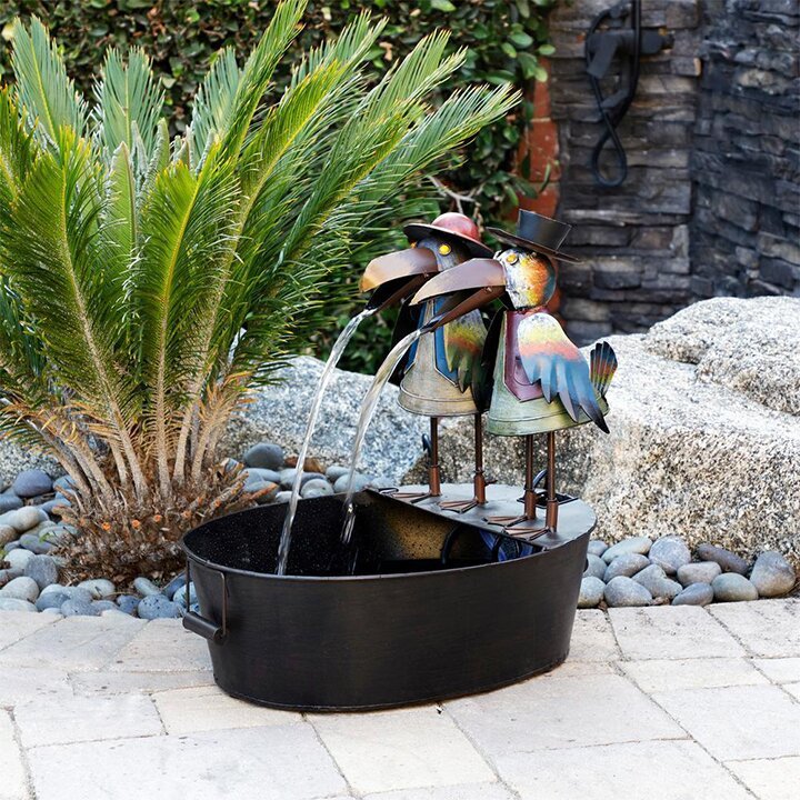 New Fountain Garden Art Decoration Flowing Water Private Molds Resin Crafts