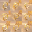 Open Adjustable Ring Retro Simple High-grade Titanium Steel Love